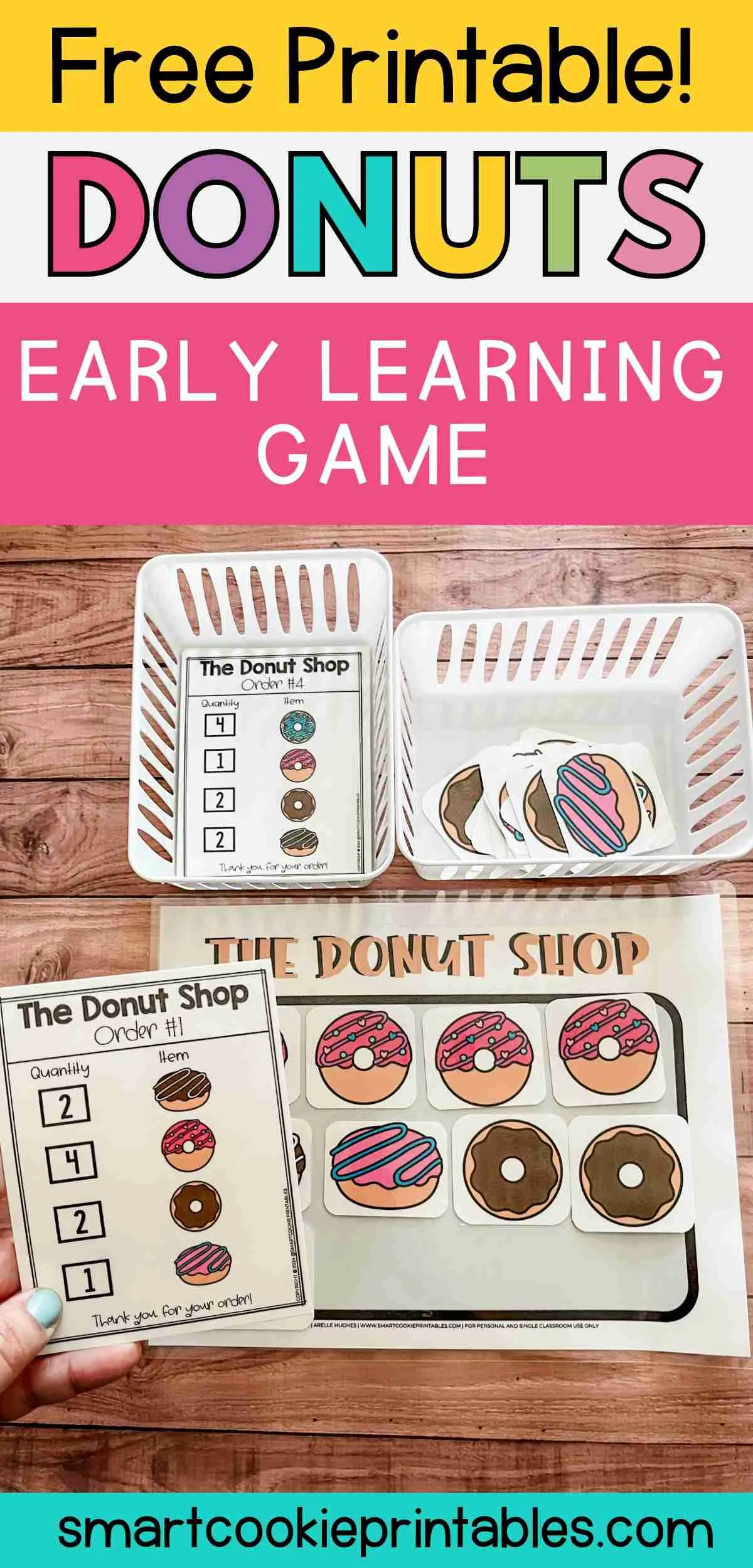 fun-fill-the-donuts-order-game-for-kids-free-printable-smart-cookie-printables for Free Printable Donut Print Outs Fun Fill The Donuts Order Game For Kids (Free Printable)! - Smart Cookie Printables for Free Printable Donut Print Outs